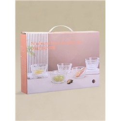 Набор салатников, 12×6 см, 6 шт., стекло, прозрачные