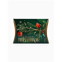 Коробка новогодняя складная фигурная «Снегири», 11×8×2 см