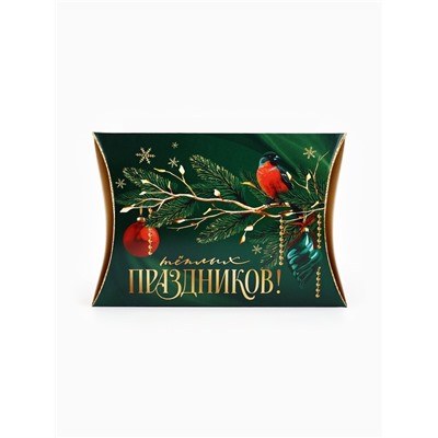 Коробка новогодняя складная фигурная «Снегири», 11×8×2 см