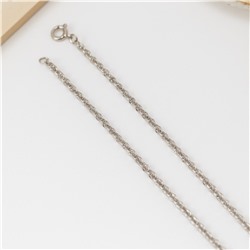 Цепочка на шею ювелирная бижутерия коллекция "Дубай" покрытие посеребрение, арт.007.214