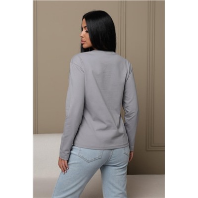 Лонгслив женский ЛЖ001 (Серый)