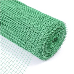 Сетка садовая, 1×20 м, ячейка ромб 15×15 мм, пластиковая, зелёная, Greengo, в рулоне