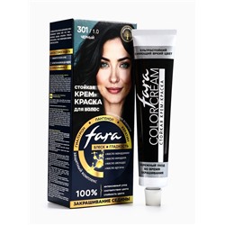 Краска для волос FARA NC тон 301/1.0 - Черный, 116 г