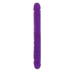 Двойной фиолетовый фаллоимитатор DOUBLE DONG LAVENDER - 30 см.