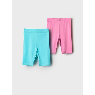 Брюки трикотажные для девочек (легинсы укороченные), 2 пары в комплекте