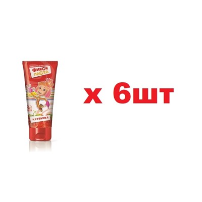 Фиксики Зубная паста детская 65г гелевая Клубника 6шт