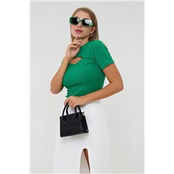 Блузка в рубчик с акцентным декольте 2ксL SMILE НАТАЛИ, 1071270