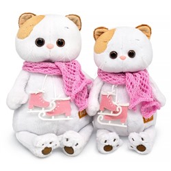 Мягкая игрушка «Кошечка Ли-Ли», с коньками и в шарфике, 24 см