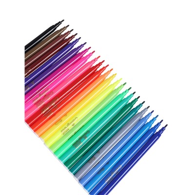 Фломастеры 24 цветов, Calligrata TOP, в картонной коробке