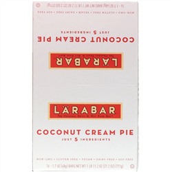 Larabar, The Original Fruit & Nut Food Bar, Coconut Cream Pie, 16 Bars, 1.7 oz (48 g) Each