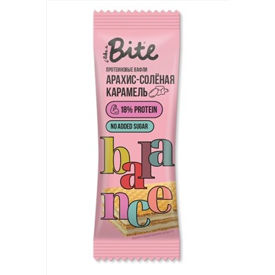 Вафли протеиновые Bite "Арахис - солёная карамель" 35г ЭКОПРОДУКТЫ, 1184295