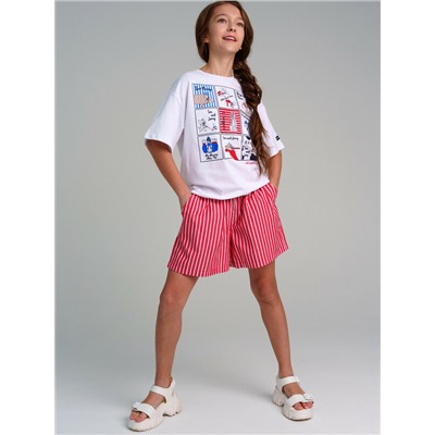 Фуфайка трикотажная для девочек (футболка)