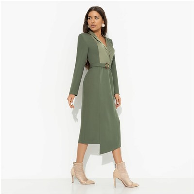 Платье с подплечниками, Простая магия элегантности (с поясом)