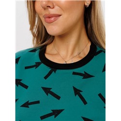 Толстовка женская ТЖ-36 (Зеленые стрелочки)