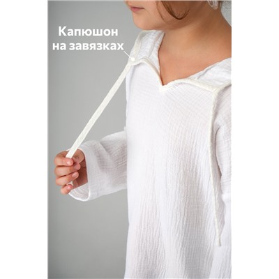 Детская хлопковая пляжная туника из муслина Happyfox