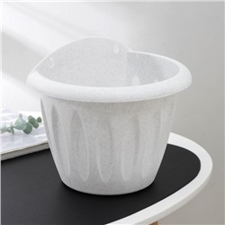 Кашпо для цветов настенное Martika «Фелиция», 3.4 л, d=24 см, пластик, белое