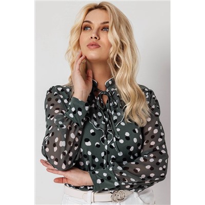 Блузка женская  7080/12/Оливковый