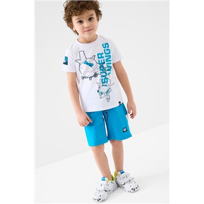 Комплект трикотажный для мальчиков: фуфайка (футболка), шорты PLAYTODAY, 1239655
