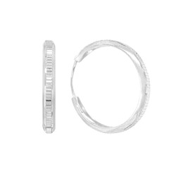 Серьги из серебра без вставки, ТРКШ-5-2,0 а/г
