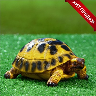 Садовая фигура из полистоуна «Черепашка», 8×18×11 см