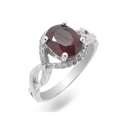 Кольцо из серебра рубин, SL-RIC32