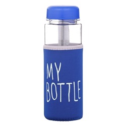 Бутылка для воды My bottle, 500 мл, 19.5×6 см, чехол в комплекте, синяя