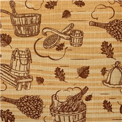 Полотенце для бани «Банька» мужской килт, 75×150 см хлопок, вафельное полотно