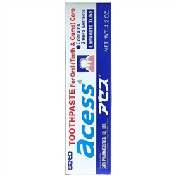 Sato, Acess, зубная паста для ухода за полостью рта, 125 г (4,2 унции)