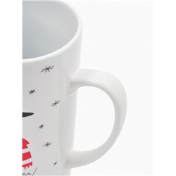 Кружка чайная новогодняя «С новым годом! Снеговик», 450 мл