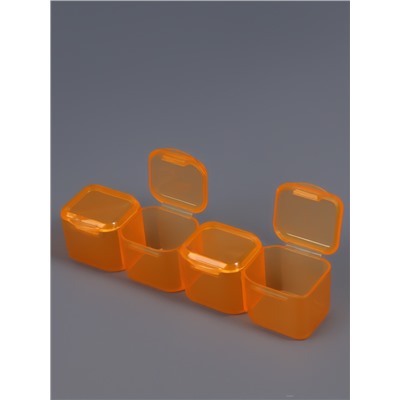 Органайзер для хранения мелочей, 28 ячеек, 17.5×10.5×2.5 см, разноцветный