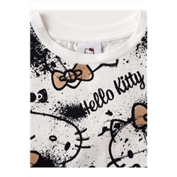 Комплект трикотажный для девочек: брюки (легинсы укороченные), фуфайка (футболка) PLAYTODAY, 1240139