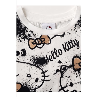 Комплект трикотажный для девочек: брюки (легинсы укороченные), фуфайка (футболка) PLAYTODAY, 1240139