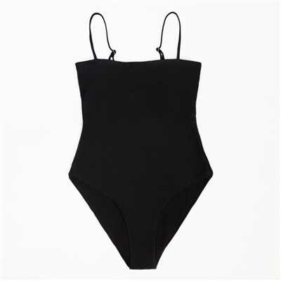 Купальник женский слитный MINAKU Basic, размер 42, чёрный