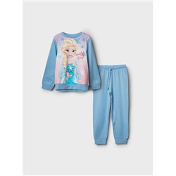 Комплект с принтом "Холодное сердце" для девочки: толстовка, брюки