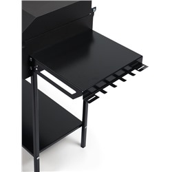 Мангал GrilMe, 35×115×83 см, сталь 2 мм, 2 полки, колёса