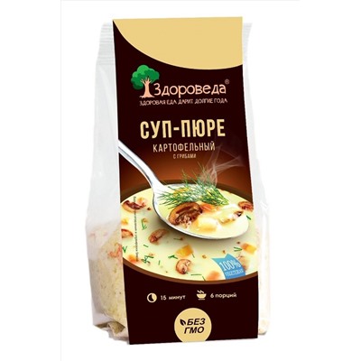 Суп-пюре Картофельный с грибами 110г ЭКОПРОДУКТЫ, 1184470