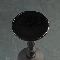 Набор бокалов для вина из хрустально стекла «Магнолия», 350 мл, цвет чёрный