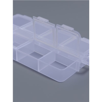 Органайзер для хранения мелочей, 8 ячеек, с подвесом, 11×6.3×1.5 см, прозрачный