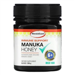 ManukaGuard, поддержка иммунитета, мед манука, MGO 100, 250 г (8 унций)