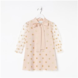 Платье детское KAFTAN горошек, рост 122-128 см