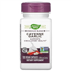 Nature's Way, Cayenne Garlic, 1,060 mg, 100 Vegan Capsules