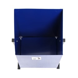 Урна для мусора «Уралочка», уличная, 24 л, 32×53.5×28.5 см, бак 0.6 мм, синяя