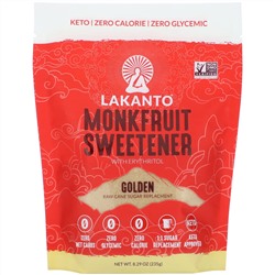 Lakanto, подсластитель из архата с эритритолом, золотой, 235 г (8,29 унции)
