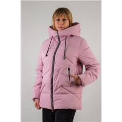 Зимняя куртка с капюшоном арт.2866 (Розовый)