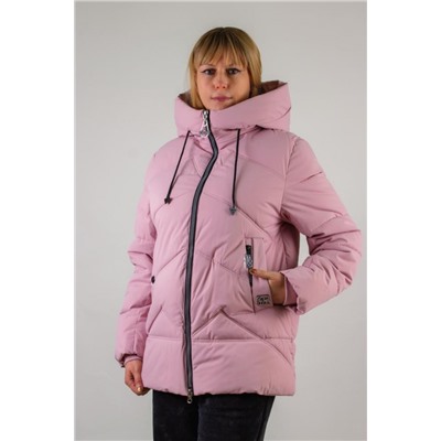 Зимняя куртка с капюшоном арт.2866 (Розовый)