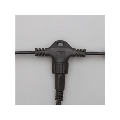 Гирлянда «Занавес» 2×3 м, IP44, УМС, тёмная нить, 760 LED, свечение белое, 220 В