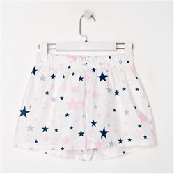 Шорты женские KAFTAN Pink stars, размер 40-42, белые