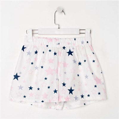 Шорты женские KAFTAN Pink stars, размер 40-42, белые