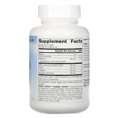 Source Naturals, Serene Science, Theanine Serene, 60 Tablets