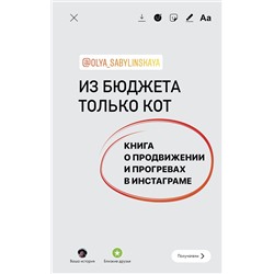 АСТ Оля Сабылинская "Из бюджета только кот. Книга о продвижении и прогревах в инстаграме"